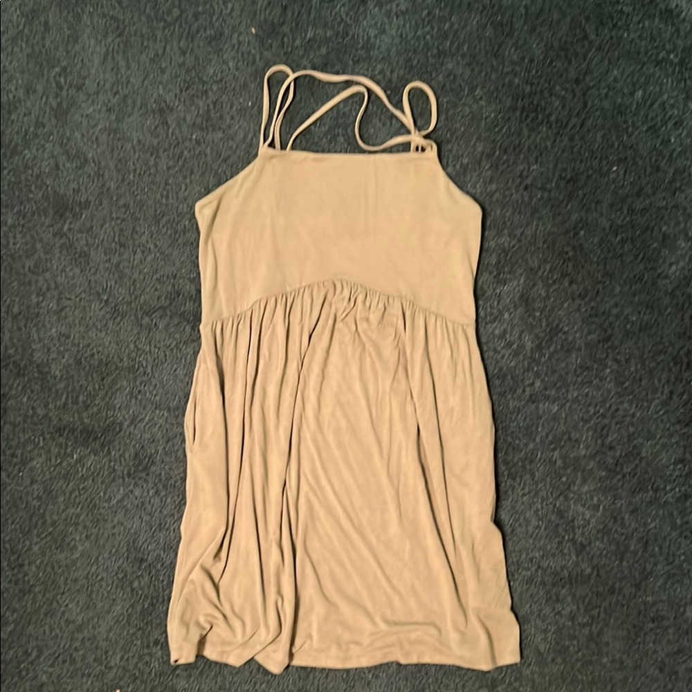 Casual green Women's mini dress